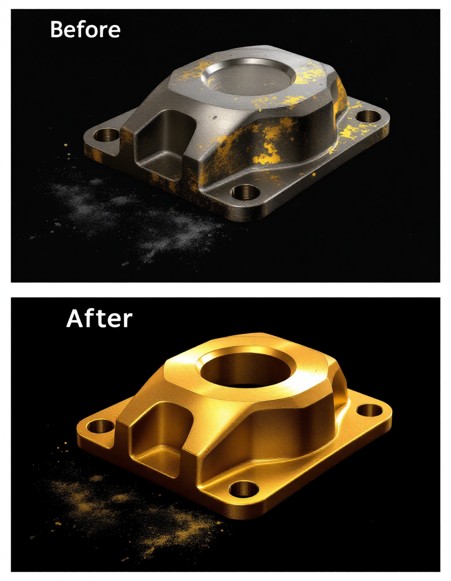 Vorher-Nachher Laserreinigung